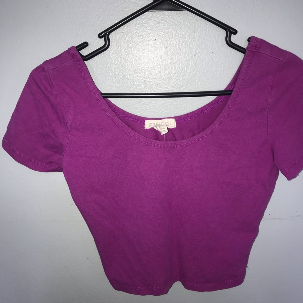 💕Forever 21 Purple Crop Top